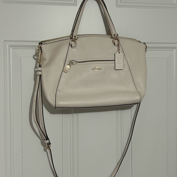 Coach Off-White Leather Satchel - Picture 1 of 11